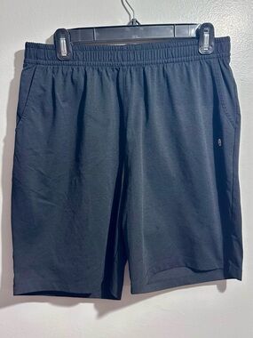 Gradual Black Athletic Shorts with Elastic Waist and Side Pockets Size XL (300)